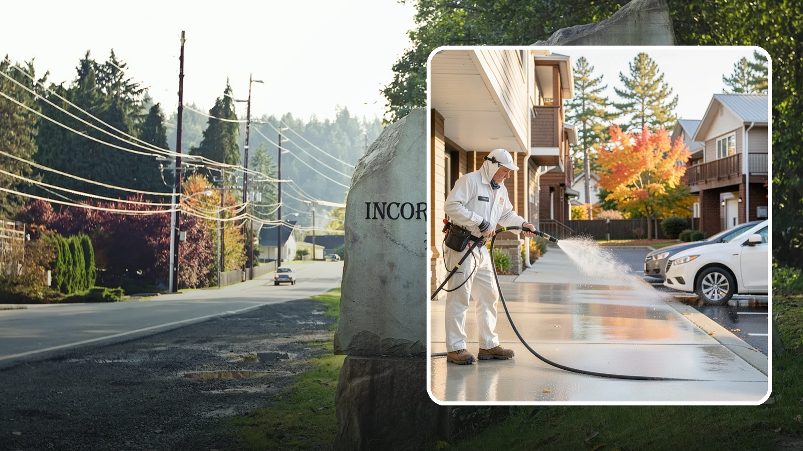 Apartment Pressure Washing in Wilkeson, Pierce County, WA - We keep Washington apartment complexes clean from breezeways to parking areas so residents feel proud to come home.