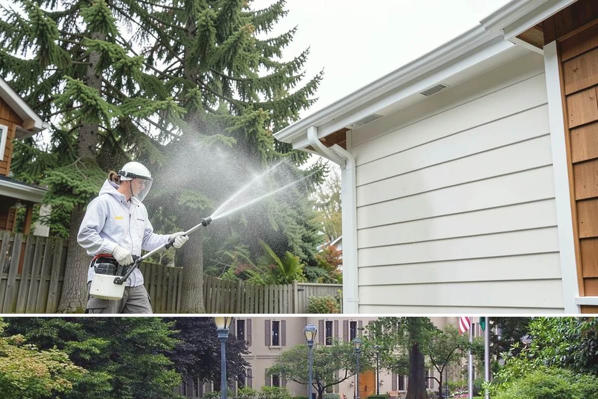 Apartment Pressure Washing in Woodinville, King County, WA - Stairwells and breezeways benefit from twice-yearly cleaning, ideally in spring and fall, to fight persistent Northwest moisture.