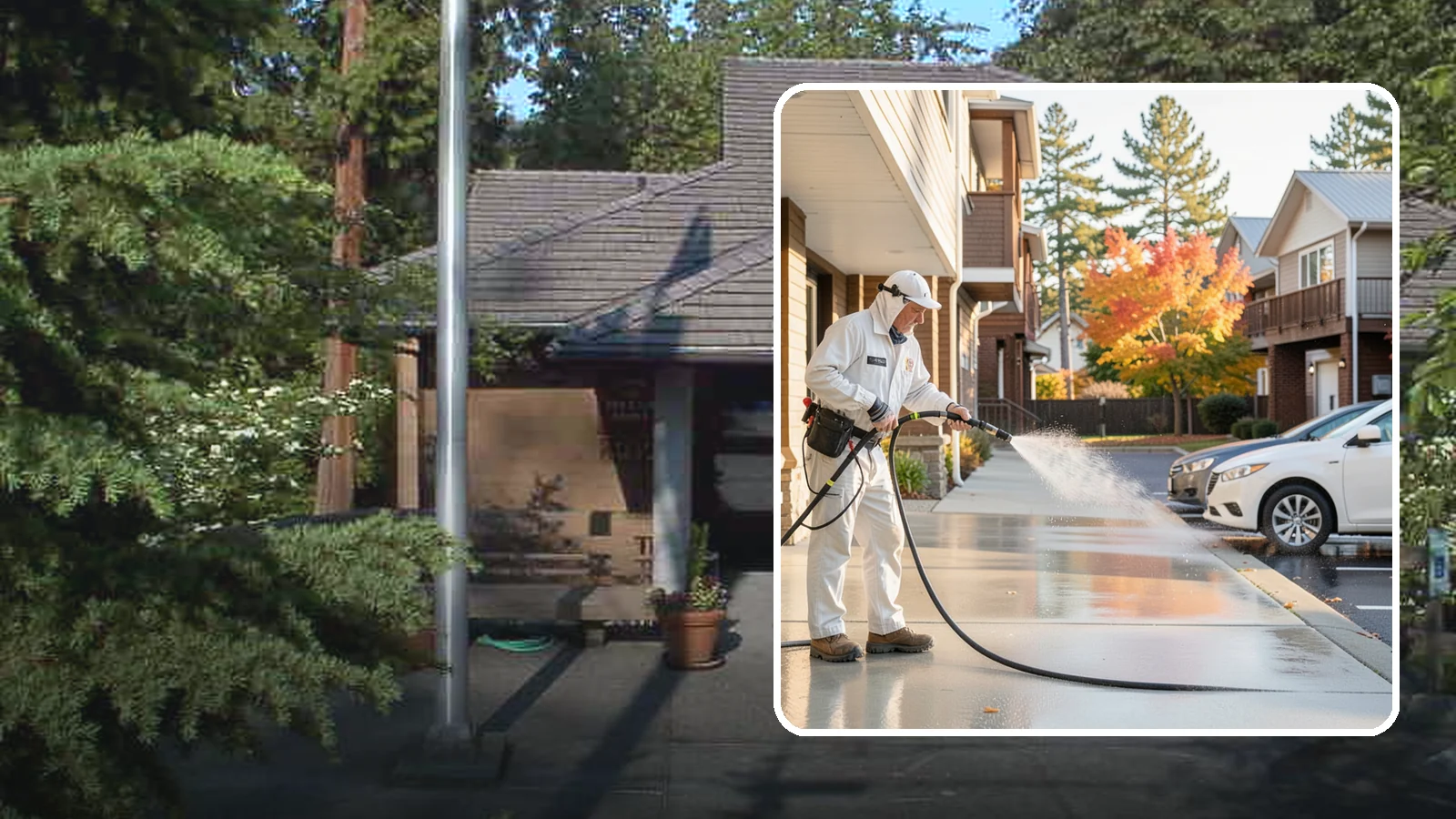 Apartment Pressure Washing in Yarrow Point, King County, WA - We keep Washington apartment complexes clean from breezeways to parking areas so residents feel proud to come home.