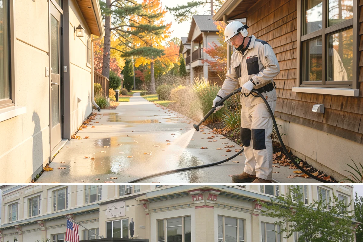 Arbor Cleaning in Anacortes, Skagit County, WA - Clean arbors in spring before climbing plants leaf out, making the slats easier to reach and treat.