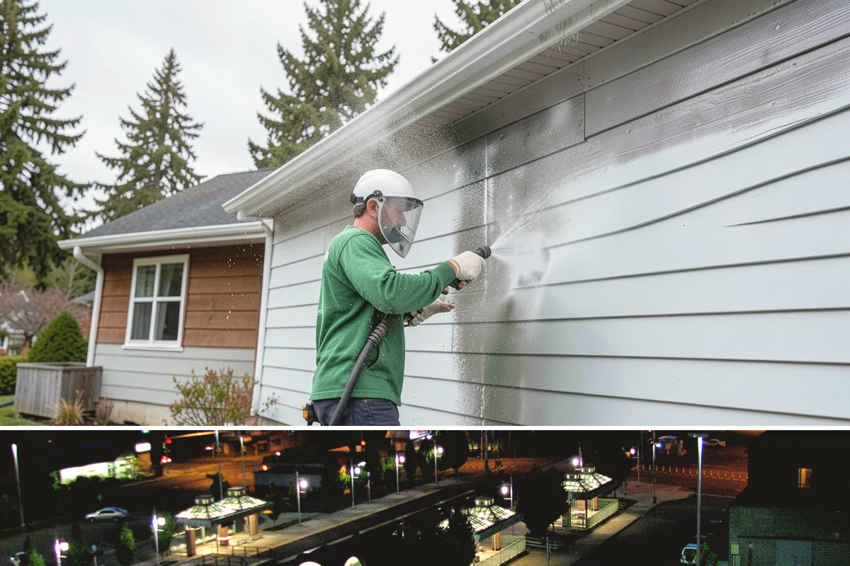 Arbor Cleaning in Auburn, King County, WA - Clean arbors in spring before climbing plants leaf out, making the slats easier to reach and treat.