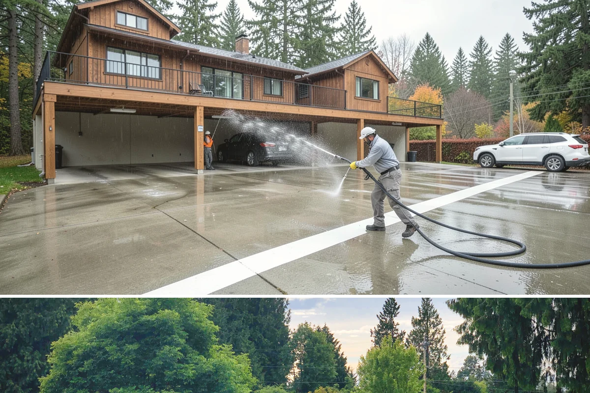 Arbor Cleaning in Bonney Lake, Pierce County, WA - Clean arbors in spring before climbing plants leaf out, making the slats easier to reach and treat.