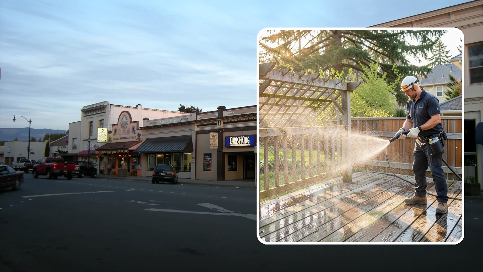 Arbor Cleaning in Burlington, Skagit County, WA - We soft wash garden arbors to lift the moss, algae, and climbing-plant residue that settle into their slats and joints.