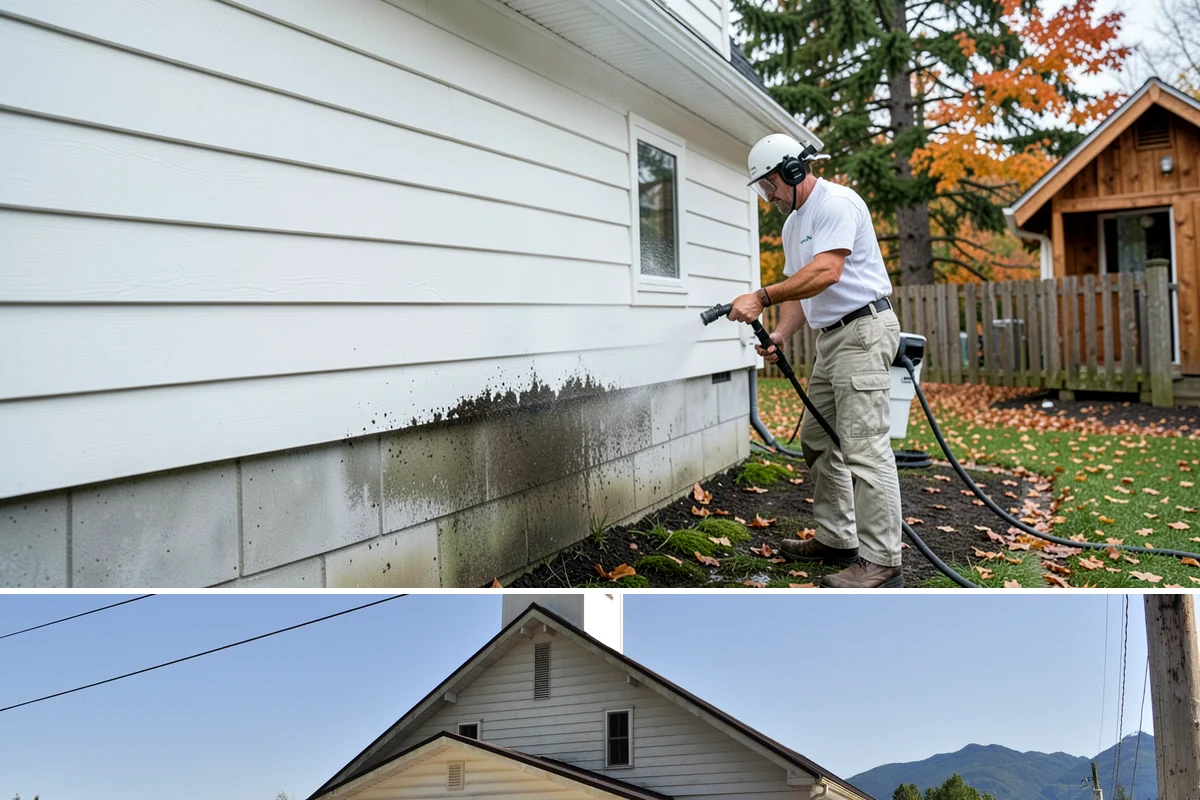 Arbor Cleaning in Concrete, Skagit County, WA - Clean arbors in spring before climbing plants leaf out, making the slats easier to reach and treat.