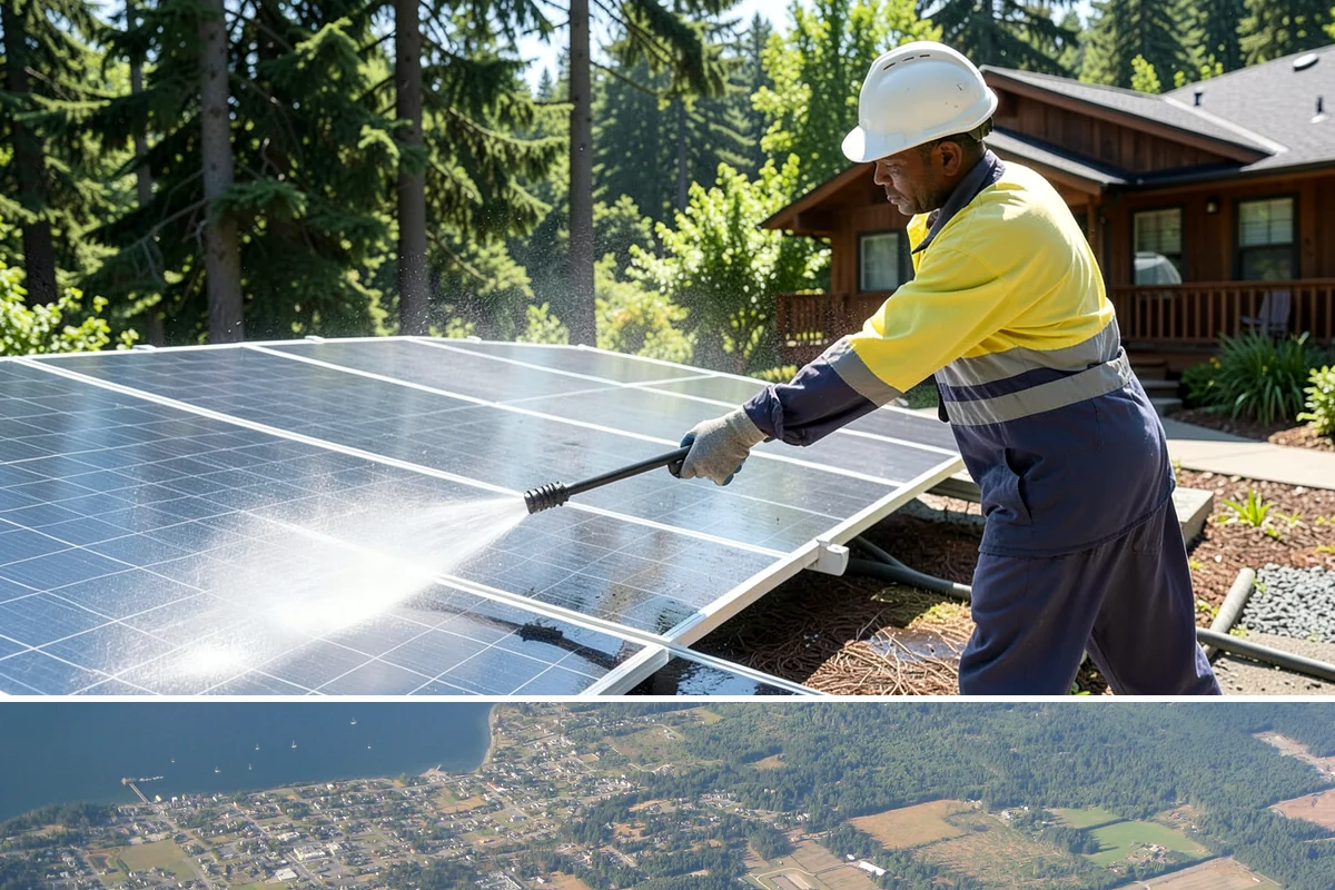 Arbor Cleaning in Coupeville, Island County, WA - Clean arbors in spring before climbing plants leaf out, making the slats easier to reach and treat.