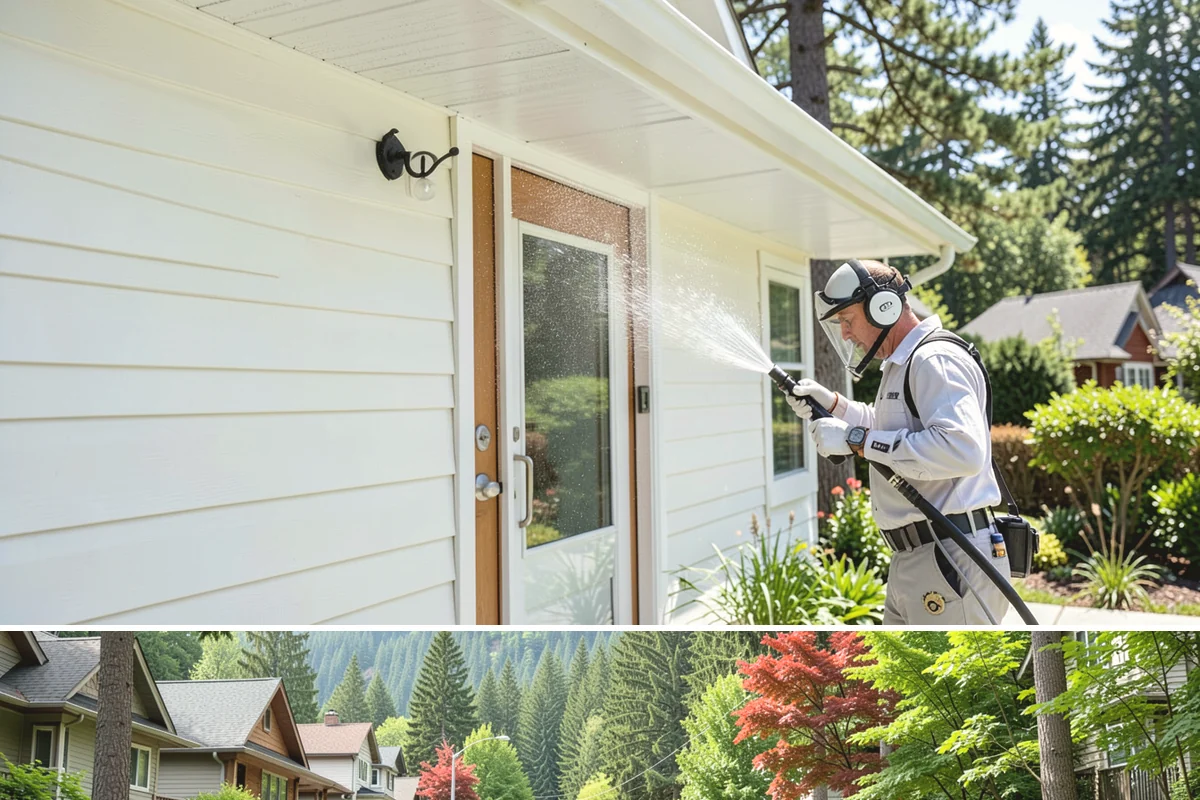 Arbor Cleaning in Darrington, Snohomish County, WA - Clean arbors in spring before climbing plants leaf out, making the slats easier to reach and treat.