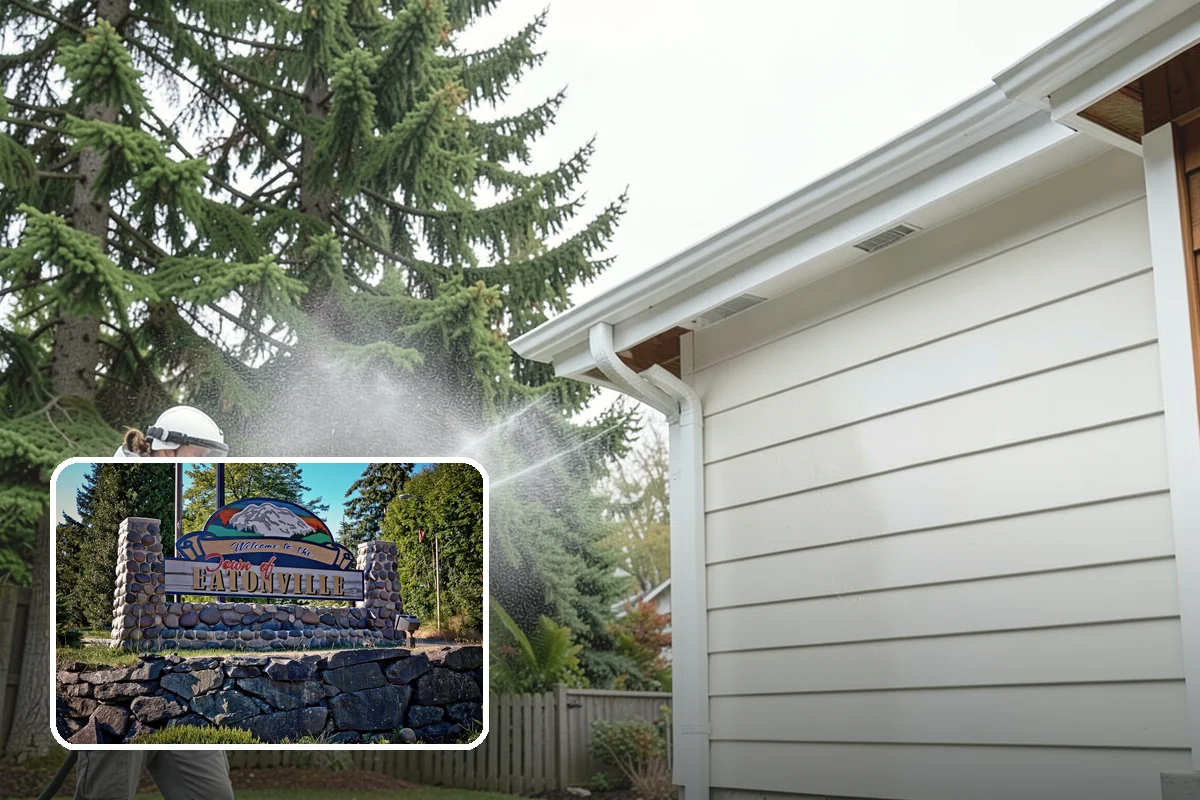 Arbor Cleaning in Eatonville, Pierce County, WA - Removes green algae film from beams, slats, and joints