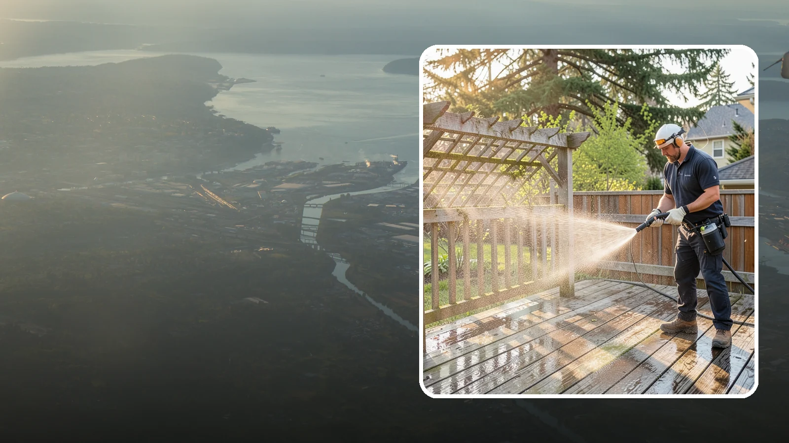 Arbor Cleaning in Fife, Pierce County, WA - We soft wash garden arbors to lift the moss, algae, and climbing-plant residue that settle into their slats and joints.