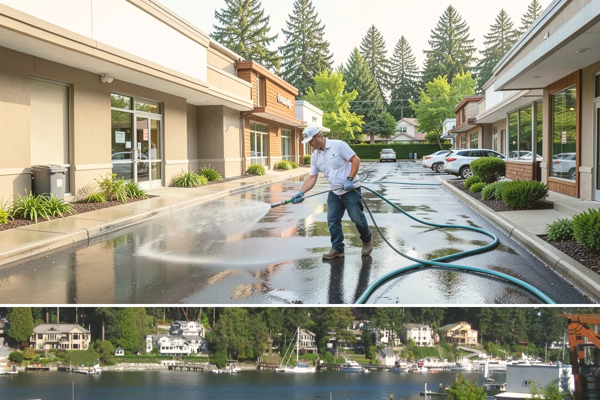 Arbor Cleaning in Gig Harbor, Pierce County, WA - Clean arbors in spring before climbing plants leaf out, making the slats easier to reach and treat.