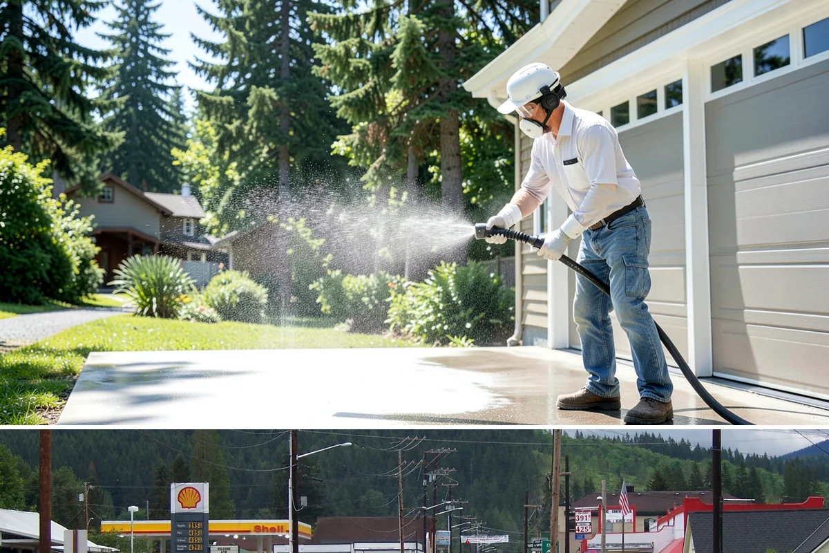 Arbor Cleaning in Granite Falls, Snohomish County, WA - Clean arbors in spring before climbing plants leaf out, making the slats easier to reach and treat.