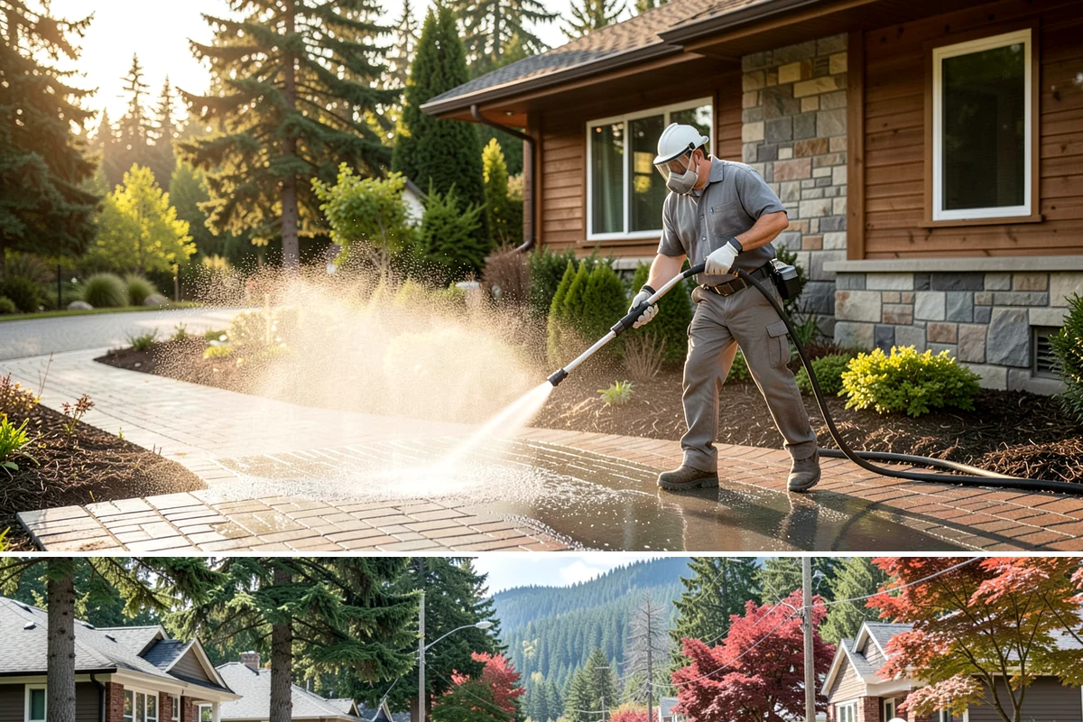 Arbor Cleaning in Hunts Point, King County, WA - Clean arbors in spring before climbing plants leaf out, making the slats easier to reach and treat.