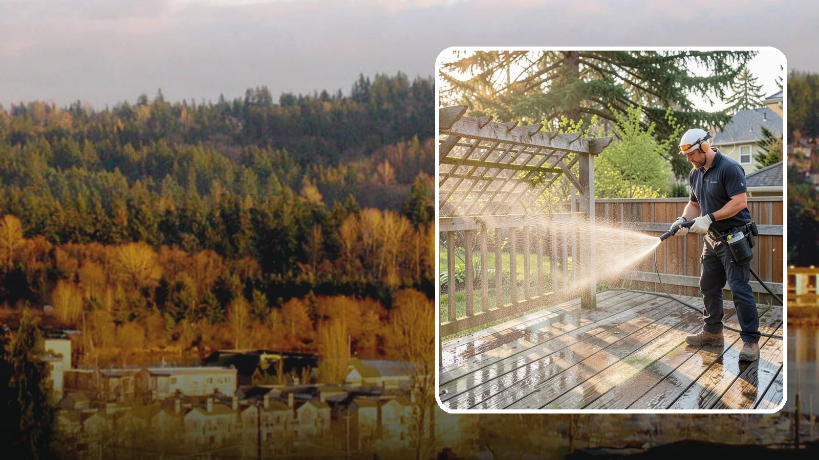 Arbor Cleaning in Kenmore, King County, WA - We soft wash garden arbors to lift the moss, algae, and climbing-plant residue that settle into their slats and joints.