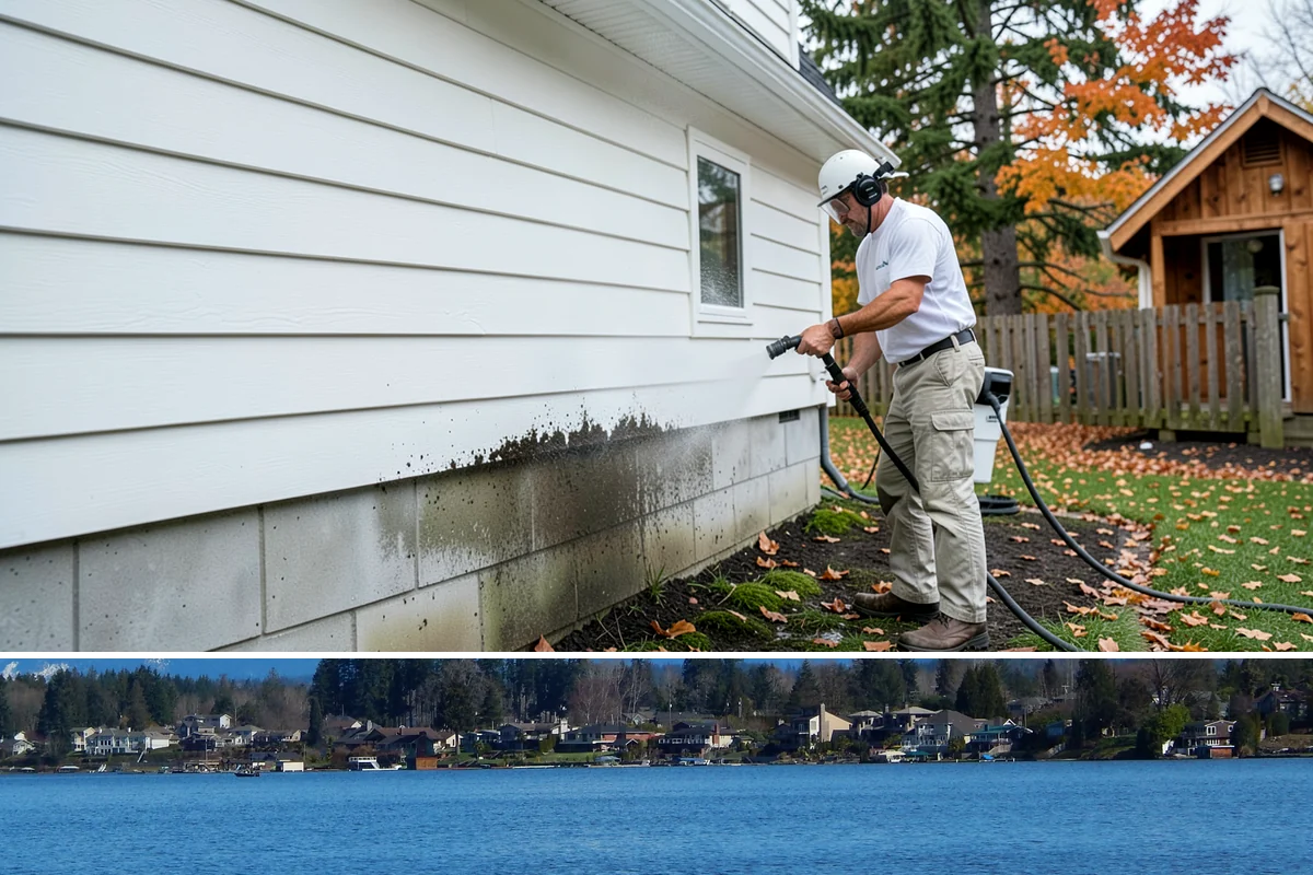 Arbor Cleaning in Lake Stevens, Snohomish County, WA - Clean arbors in spring before climbing plants leaf out, making the slats easier to reach and treat.