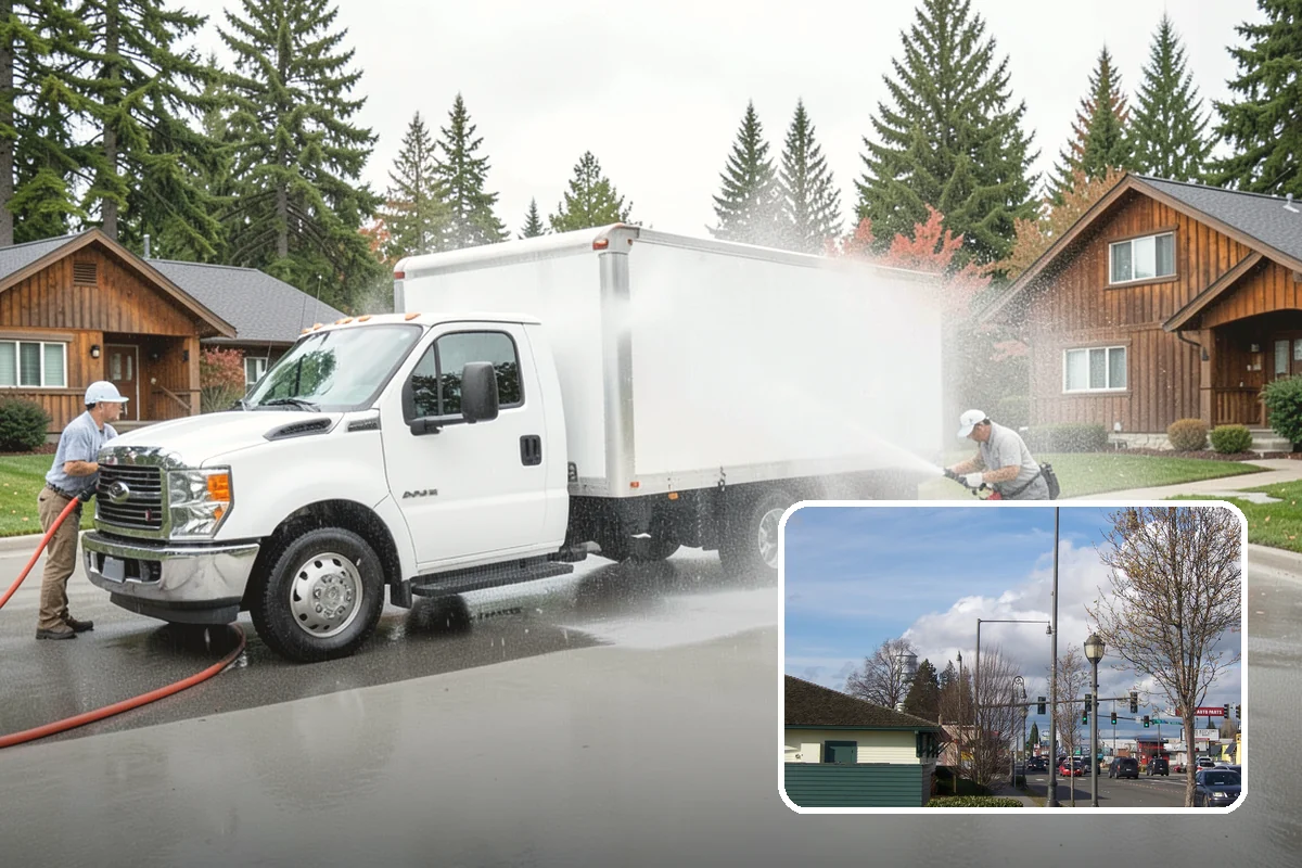 Arbor Cleaning in Marysville, Snohomish County, WA - Removes green algae film from beams, slats, and joints