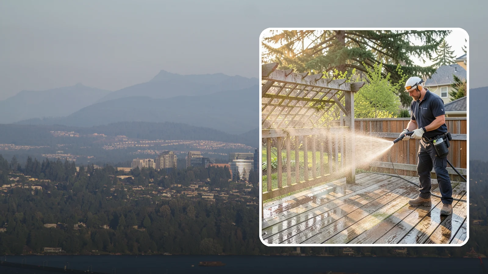 Arbor Cleaning in Medina, King County, WA - We soft wash garden arbors to lift the moss, algae, and climbing-plant residue that settle into their slats and joints.