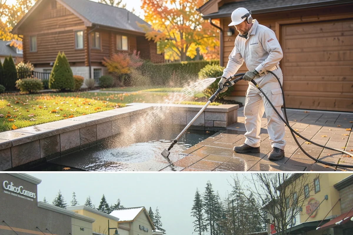 Arbor Cleaning in Mill Creek, Snohomish County, WA - Clean arbors in spring before climbing plants leaf out, making the slats easier to reach and treat.