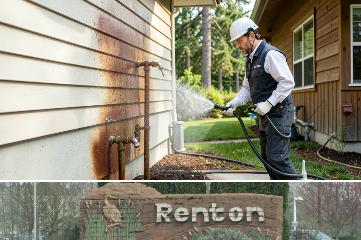 Arbor Cleaning in Renton, King County, WA - Clean arbors in spring before climbing plants leaf out, making the slats easier to reach and treat.
