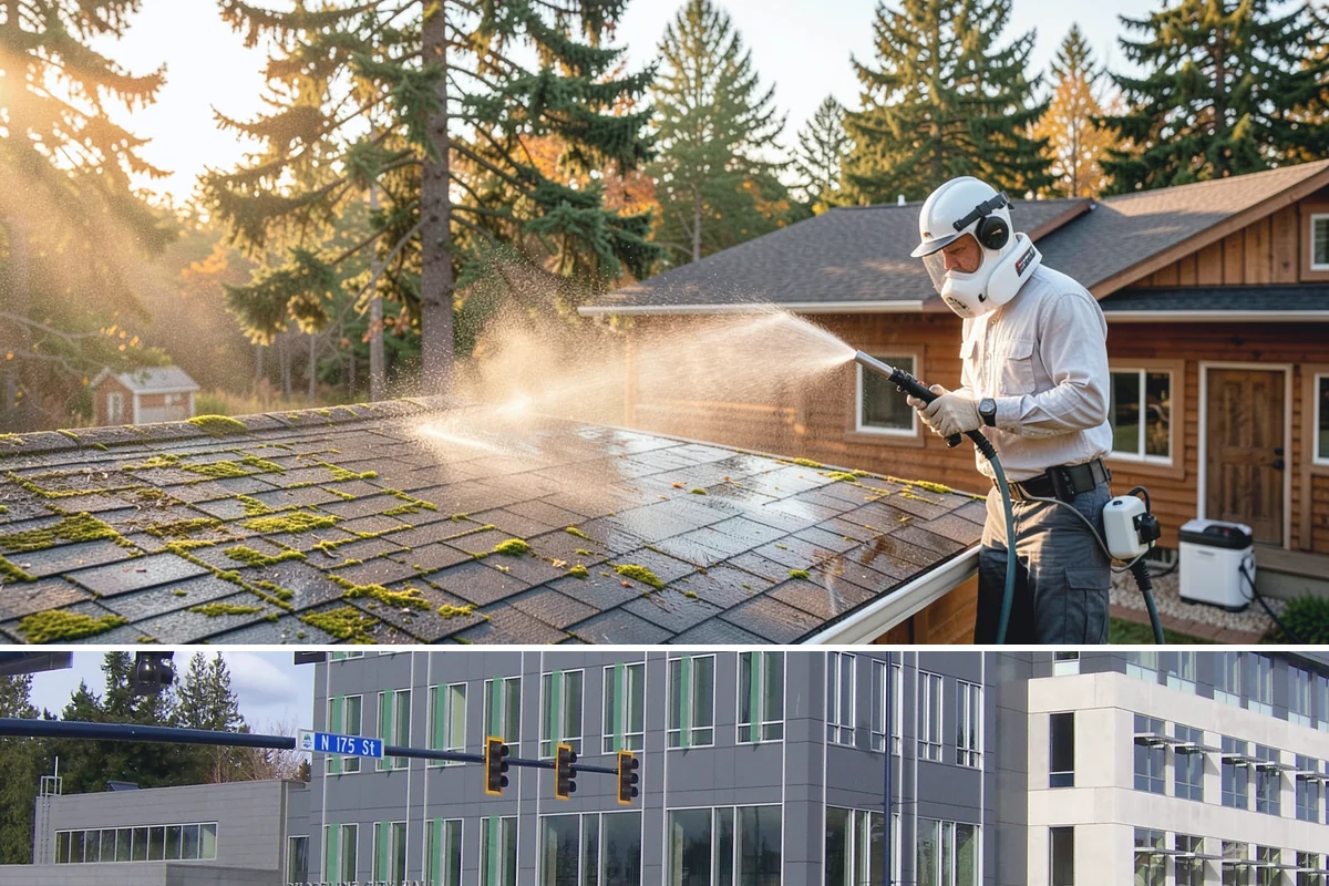 Arbor Cleaning in Shoreline, King County, WA - Clean arbors in spring before climbing plants leaf out, making the slats easier to reach and treat.