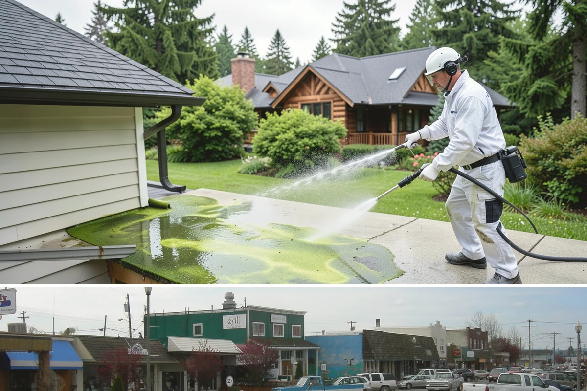 Arbor Cleaning in Stanwood, Snohomish County, WA - Clean arbors in spring before climbing plants leaf out, making the slats easier to reach and treat.