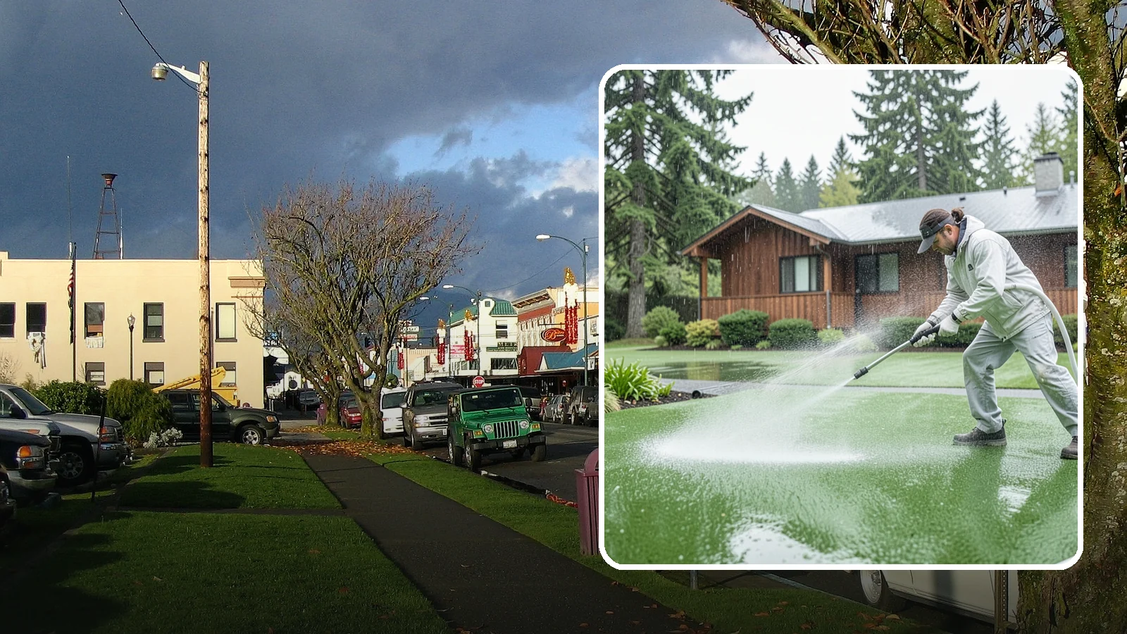 Artificial Turf Cleaning in Arlington, Snohomish County, WA - We deep-clean artificial turf to flush out the odor, debris, and algae that synthetic lawns trap in a rainy climate.