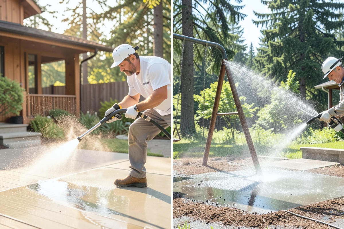 Artificial Turf Cleaning in Beaux Arts Village, King County, WA - Clear surface debris and inspect the infill