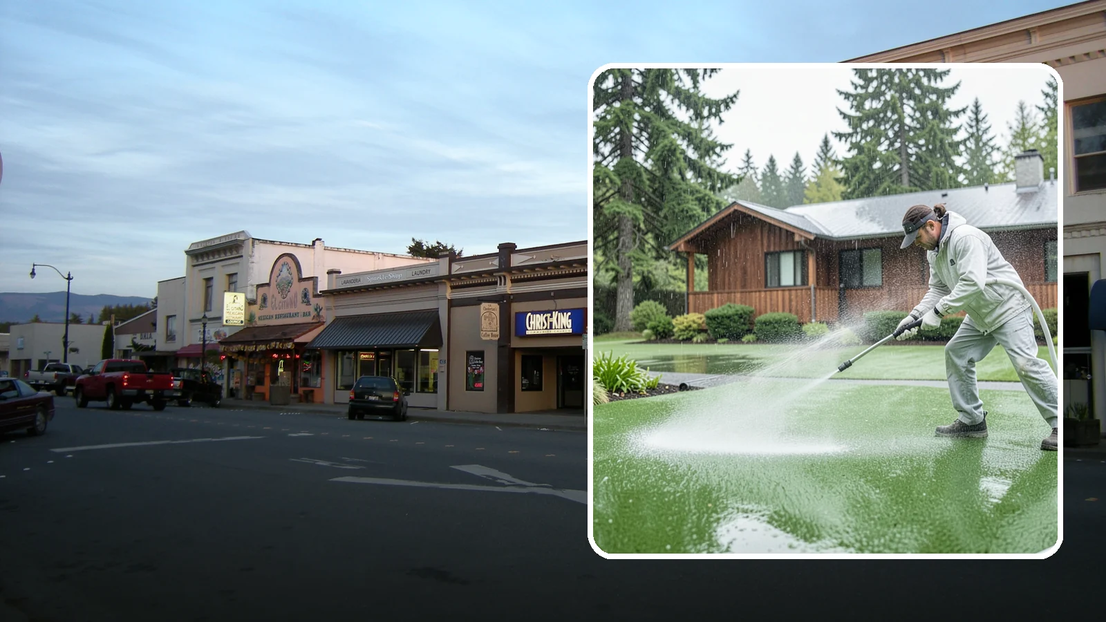 Artificial Turf Cleaning in Burlington, Skagit County, WA - We deep-clean artificial turf to flush out the odor, debris, and algae that synthetic lawns trap in a rainy climate.