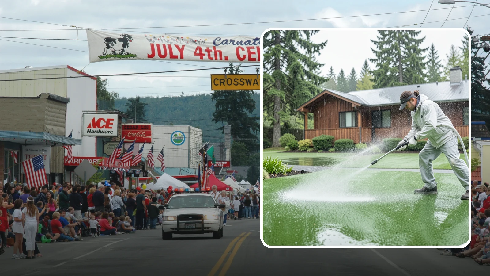 Artificial Turf Cleaning in Carnation, King County, WA - We deep-clean artificial turf to flush out the odor, debris, and algae that synthetic lawns trap in a rainy climate.