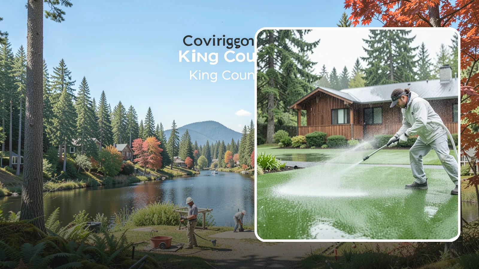Artificial Turf Cleaning in Covington, King County, WA - We deep-clean artificial turf to flush out the odor, debris, and algae that synthetic lawns trap in a rainy climate.