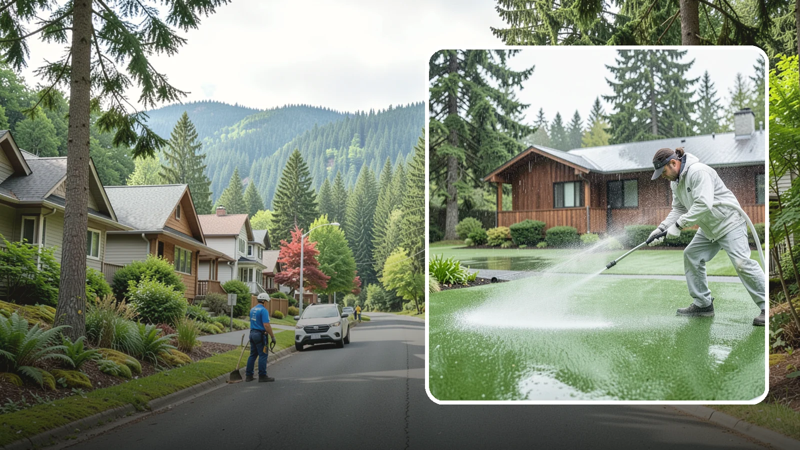 Artificial Turf Cleaning in Darrington, Snohomish County, WA - We deep-clean artificial turf to flush out the odor, debris, and algae that synthetic lawns trap in a rainy climate.