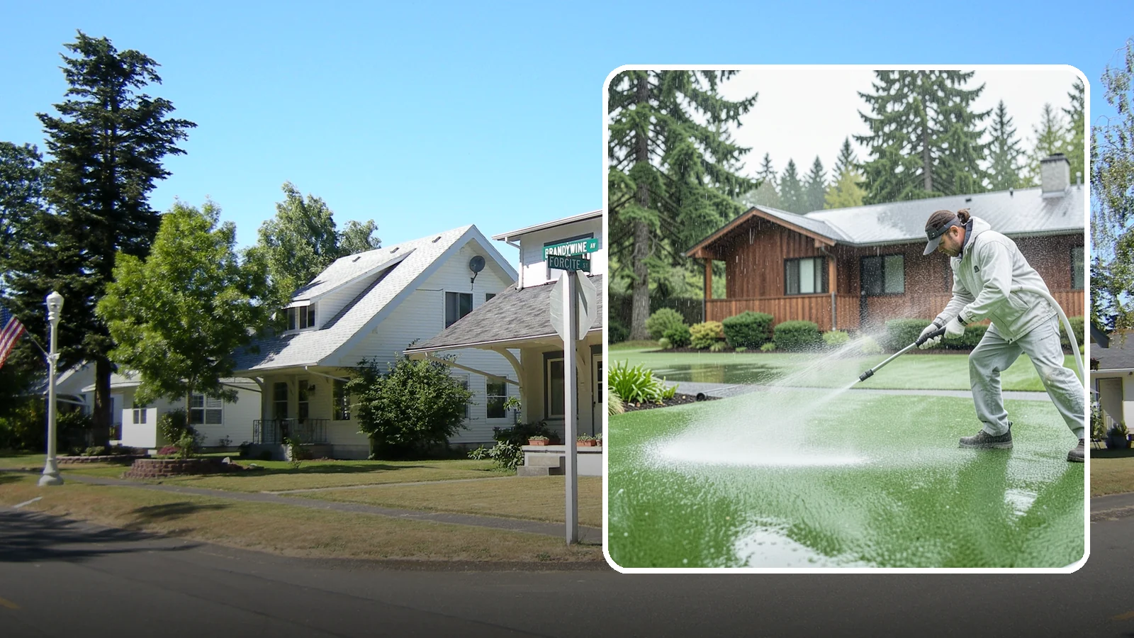 Artificial Turf Cleaning in DuPont, Pierce County, WA - We deep-clean artificial turf to flush out the odor, debris, and algae that synthetic lawns trap in a rainy climate.