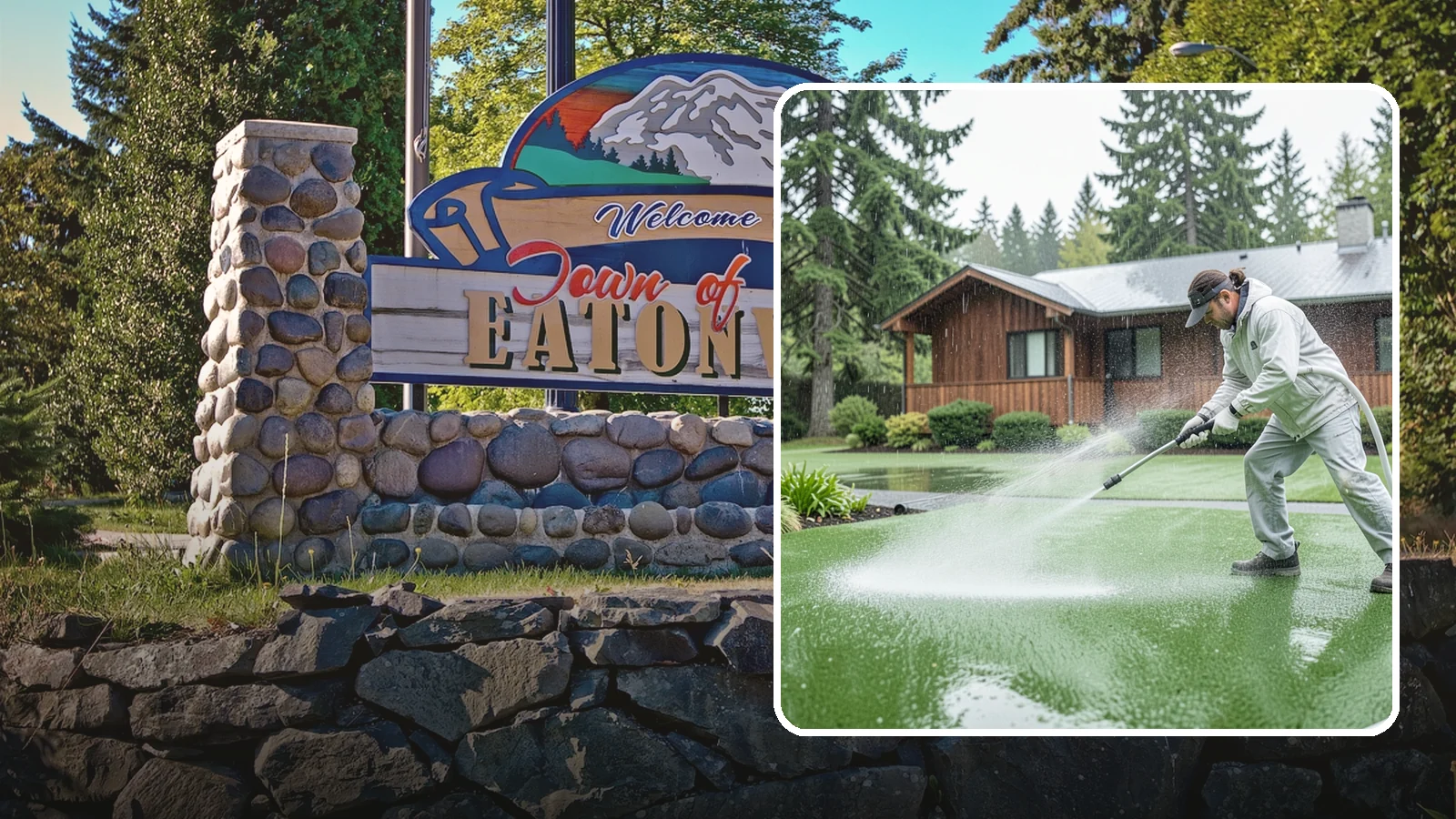 Artificial Turf Cleaning in Eatonville, Pierce County, WA - We deep-clean artificial turf to flush out the odor, debris, and algae that synthetic lawns trap in a rainy climate.