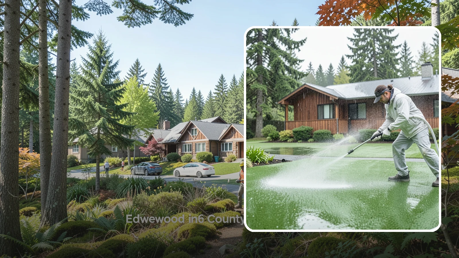 Artificial Turf Cleaning in Edgewood, Pierce County, WA - We deep-clean artificial turf to flush out the odor, debris, and algae that synthetic lawns trap in a rainy climate.