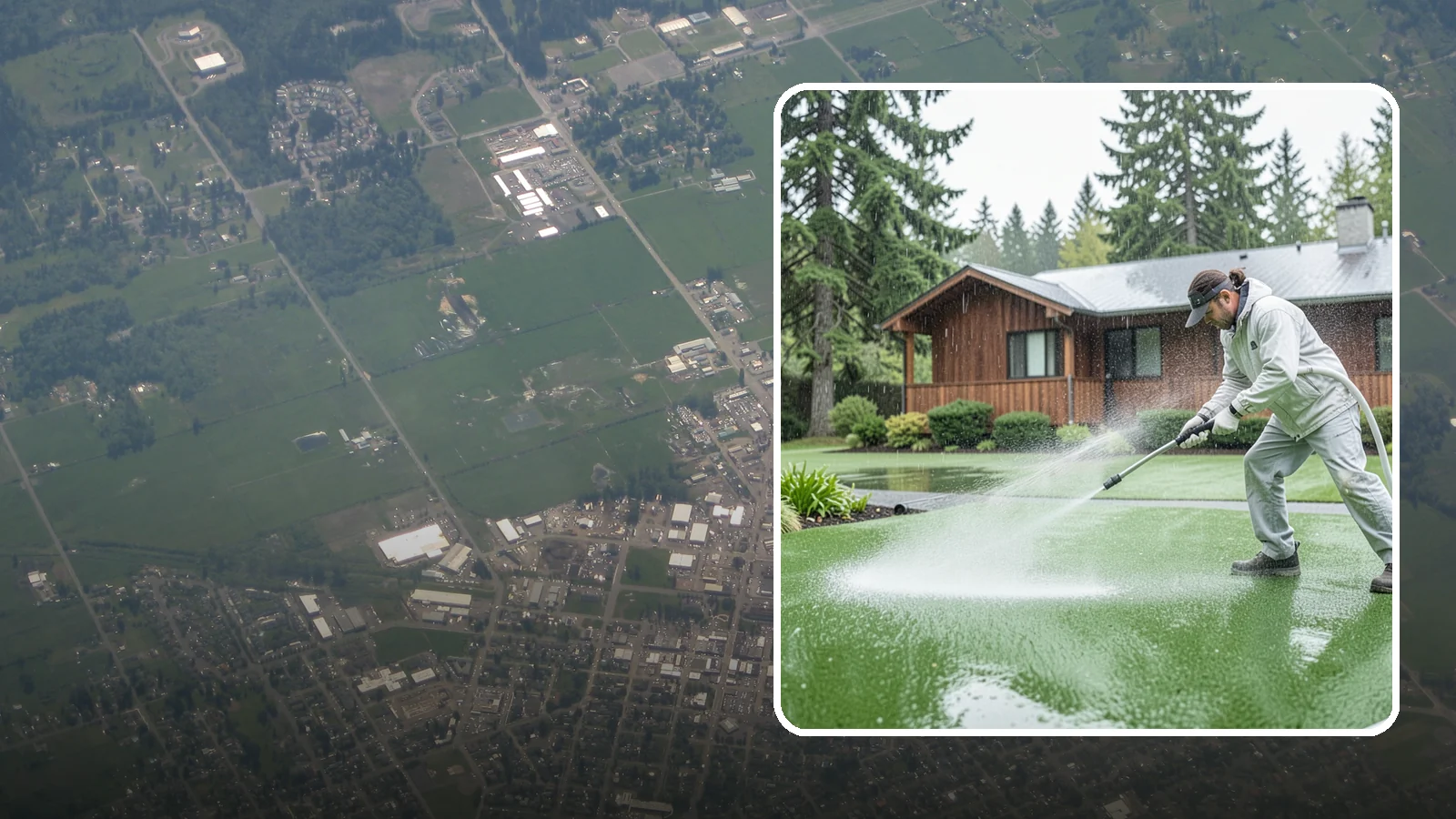 Artificial Turf Cleaning in Enumclaw, King County, WA - We deep-clean artificial turf to flush out the odor, debris, and algae that synthetic lawns trap in a rainy climate.