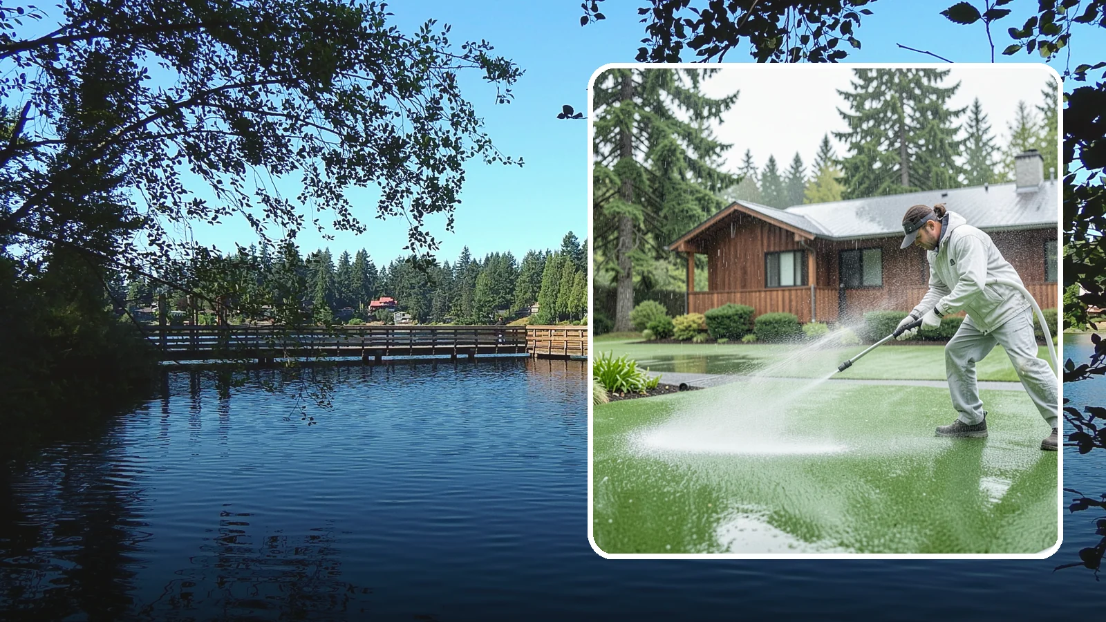 Artificial Turf Cleaning in Federal Way, King County, WA - We deep-clean artificial turf to flush out the odor, debris, and algae that synthetic lawns trap in a rainy climate.