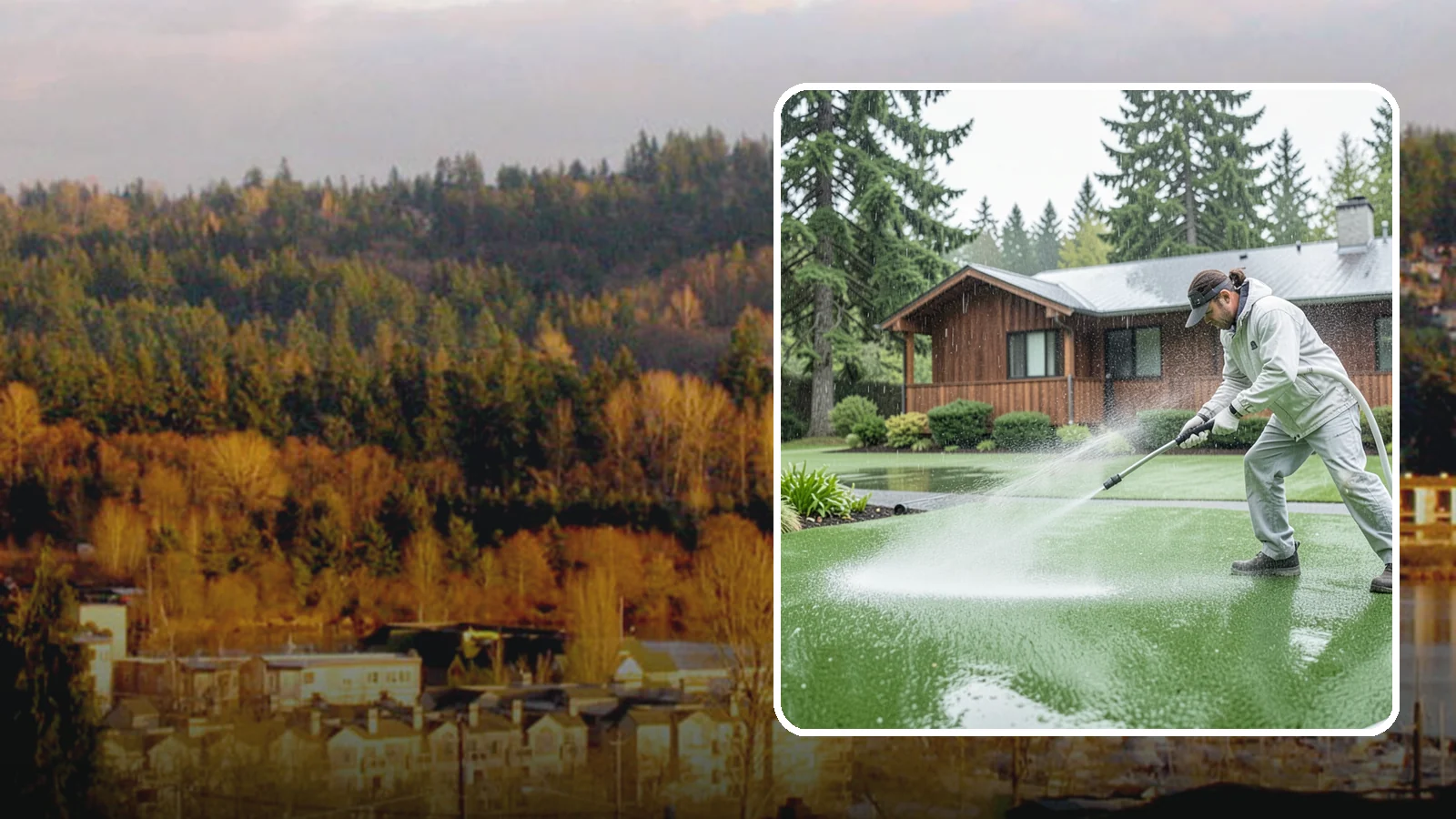 Artificial Turf Cleaning in Kenmore, King County, WA - We deep-clean artificial turf to flush out the odor, debris, and algae that synthetic lawns trap in a rainy climate.