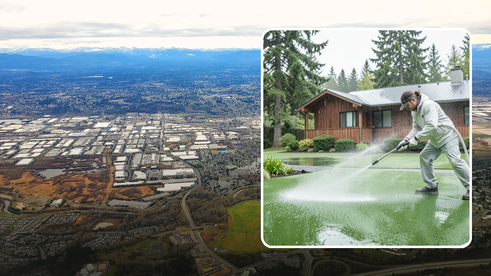 Artificial Turf Cleaning in Kent, King County, WA - We deep-clean artificial turf to flush out the odor, debris, and algae that synthetic lawns trap in a rainy climate.