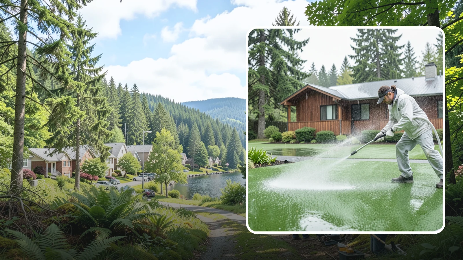 Artificial Turf Cleaning in Lake Forest Park, King County, WA - We deep-clean artificial turf to flush out the odor, debris, and algae that synthetic lawns trap in a rainy climate.