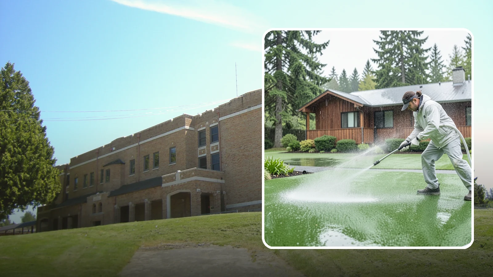 Artificial Turf Cleaning in Maple Valley, King County, WA - We deep-clean artificial turf to flush out the odor, debris, and algae that synthetic lawns trap in a rainy climate.