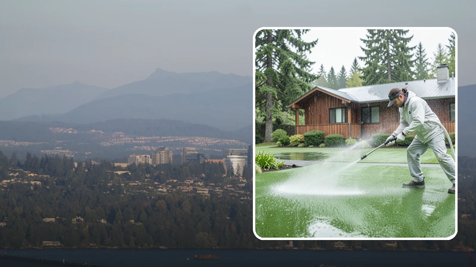 Artificial Turf Cleaning in Medina, King County, WA - We deep-clean artificial turf to flush out the odor, debris, and algae that synthetic lawns trap in a rainy climate.