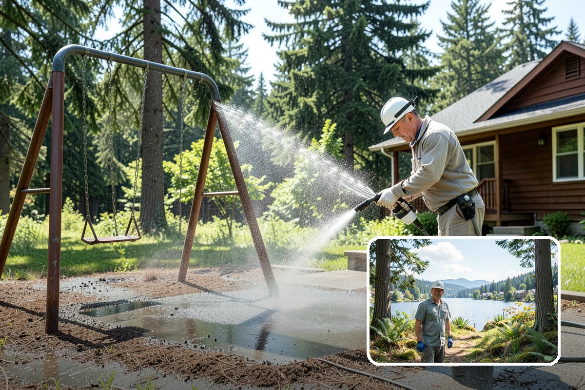 Artificial Turf Cleaning in Milton, King County, WA - Neutralizes pet and organic odor down in the infill