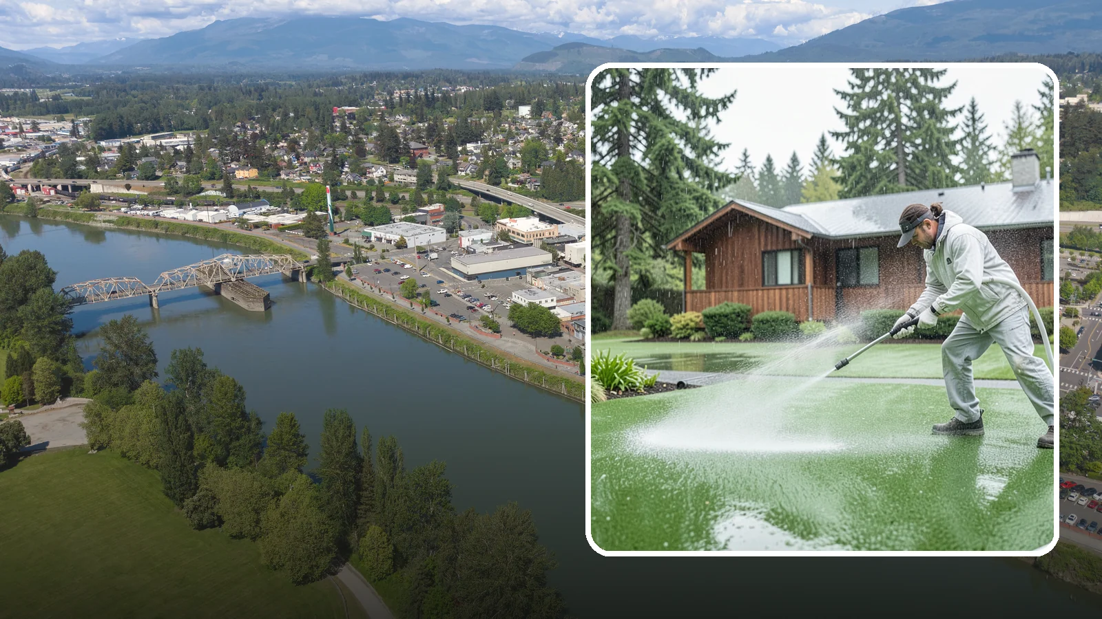 Artificial Turf Cleaning in Mount Vernon, Skagit County, WA - We deep-clean artificial turf to flush out the odor, debris, and algae that synthetic lawns trap in a rainy climate.