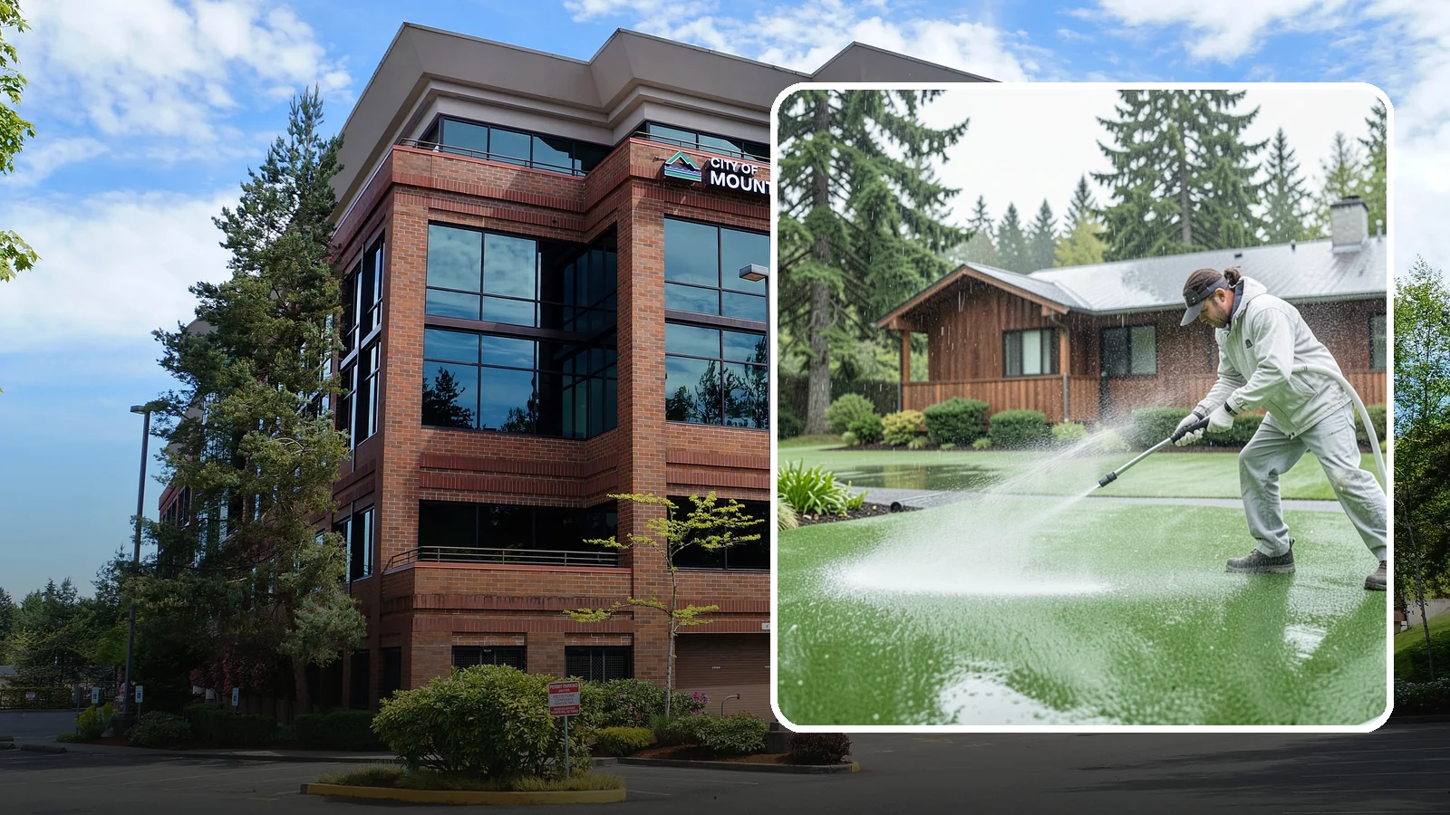 Artificial Turf Cleaning in Mountlake Terrace, Snohomish County, WA - We deep-clean artificial turf to flush out the odor, debris, and algae that synthetic lawns trap in a rainy climate.