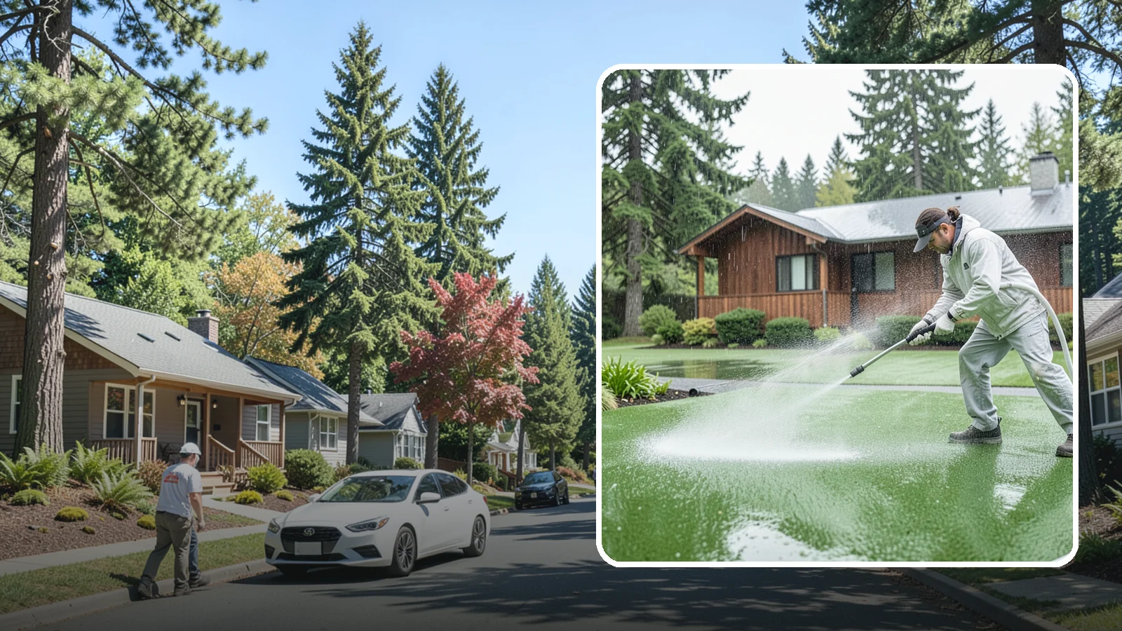 Artificial Turf Cleaning in Orting, Pierce County, WA - We deep-clean artificial turf to flush out the odor, debris, and algae that synthetic lawns trap in a rainy climate.