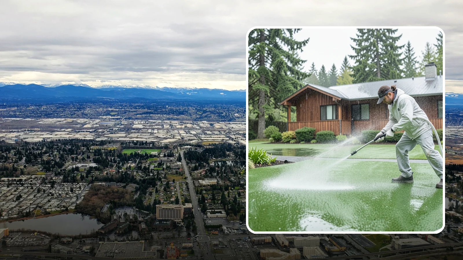 Artificial Turf Cleaning in SeaTac, King County, WA - We deep-clean artificial turf to flush out the odor, debris, and algae that synthetic lawns trap in a rainy climate.