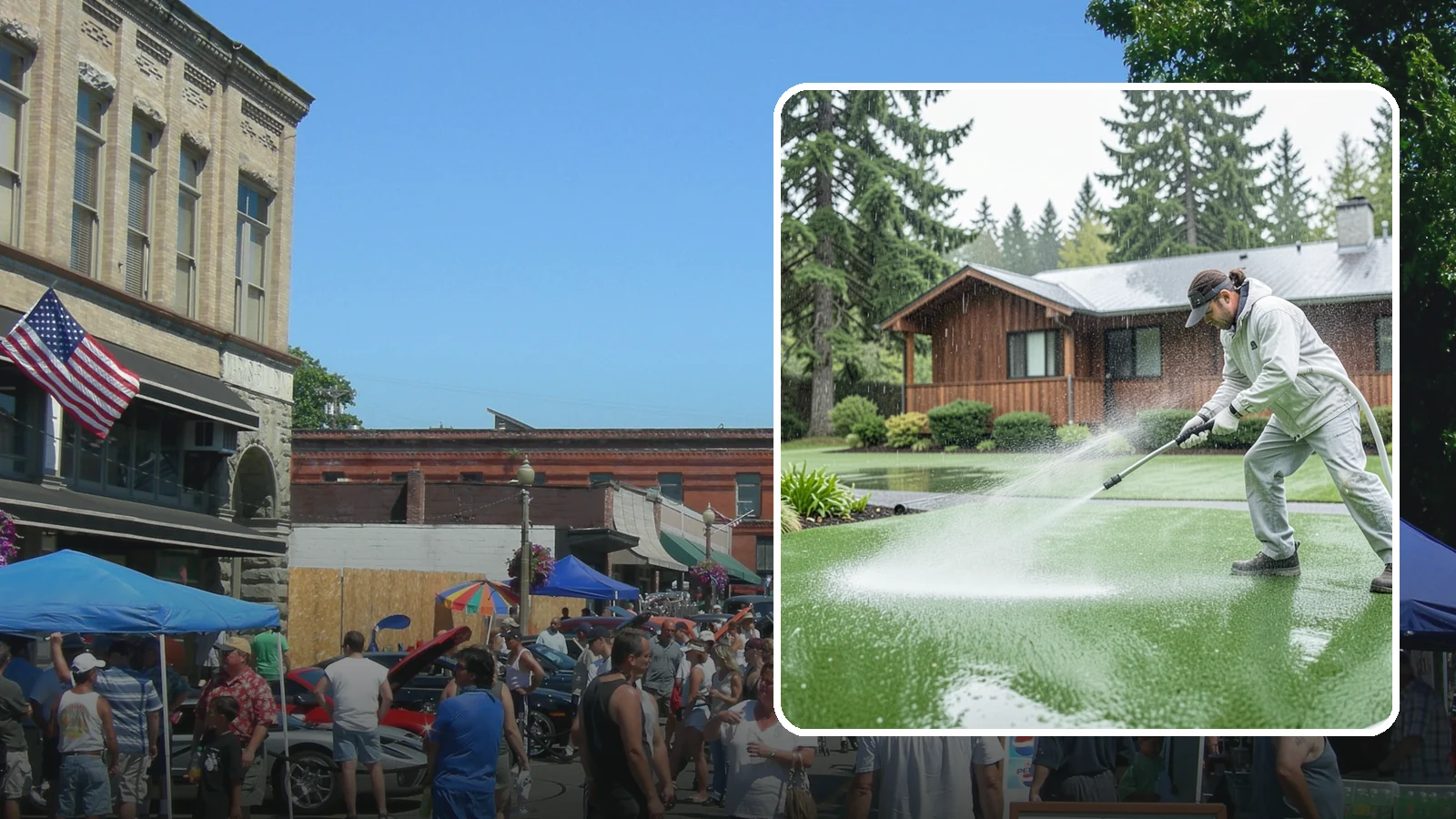Artificial Turf Cleaning in Snohomish, Snohomish County, WA - We deep-clean artificial turf to flush out the odor, debris, and algae that synthetic lawns trap in a rainy climate.