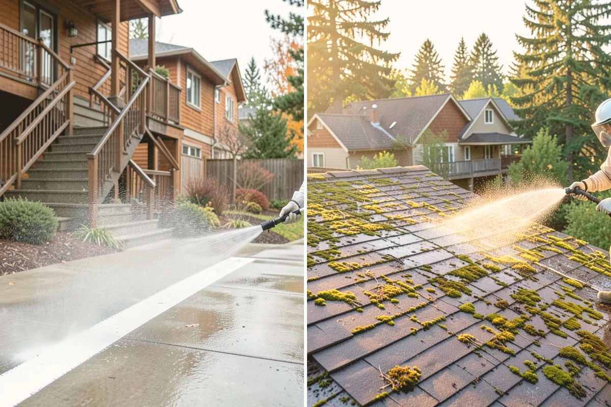 Asphalt Driveway Cleaning in Bellevue, King County, WA - Inspect the asphalt for cracks and loose areas