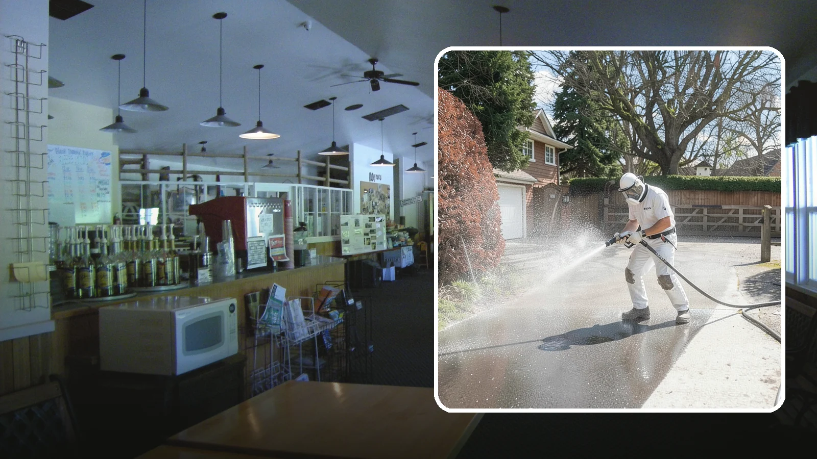 Asphalt Driveway Cleaning in Black Diamond, King County, WA - Gentle yet effective cleaning for asphalt driveways that removes growth and grime without harming the binder.