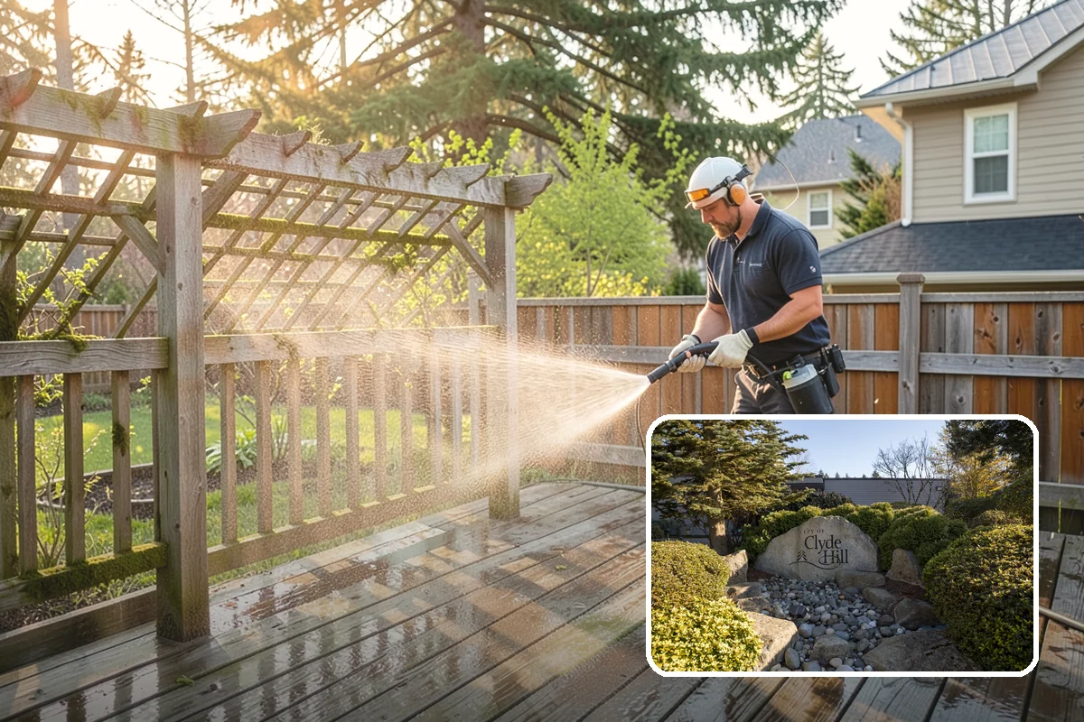 Asphalt Driveway Cleaning in Clyde Hill, King County, WA - Cleans without dislodging asphalt aggregate