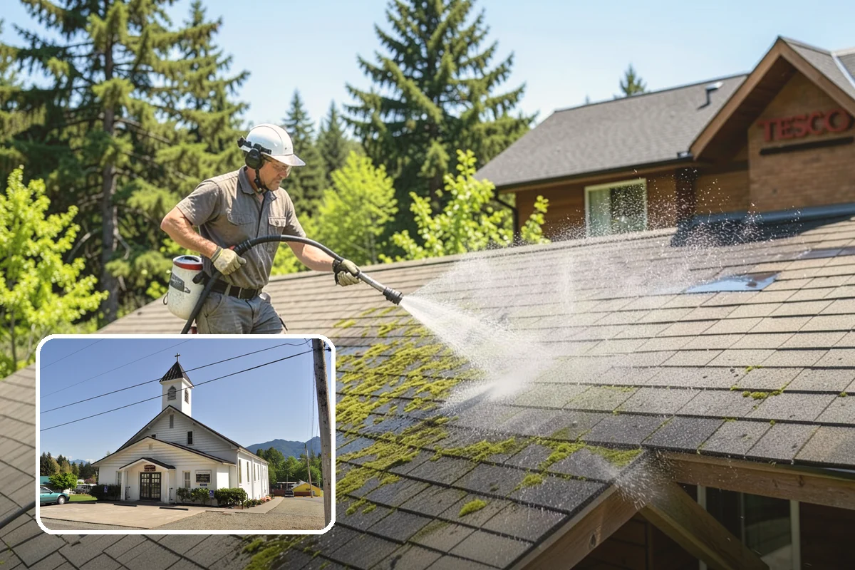 Asphalt Driveway Cleaning in Concrete, Skagit County, WA - Cleans without dislodging asphalt aggregate