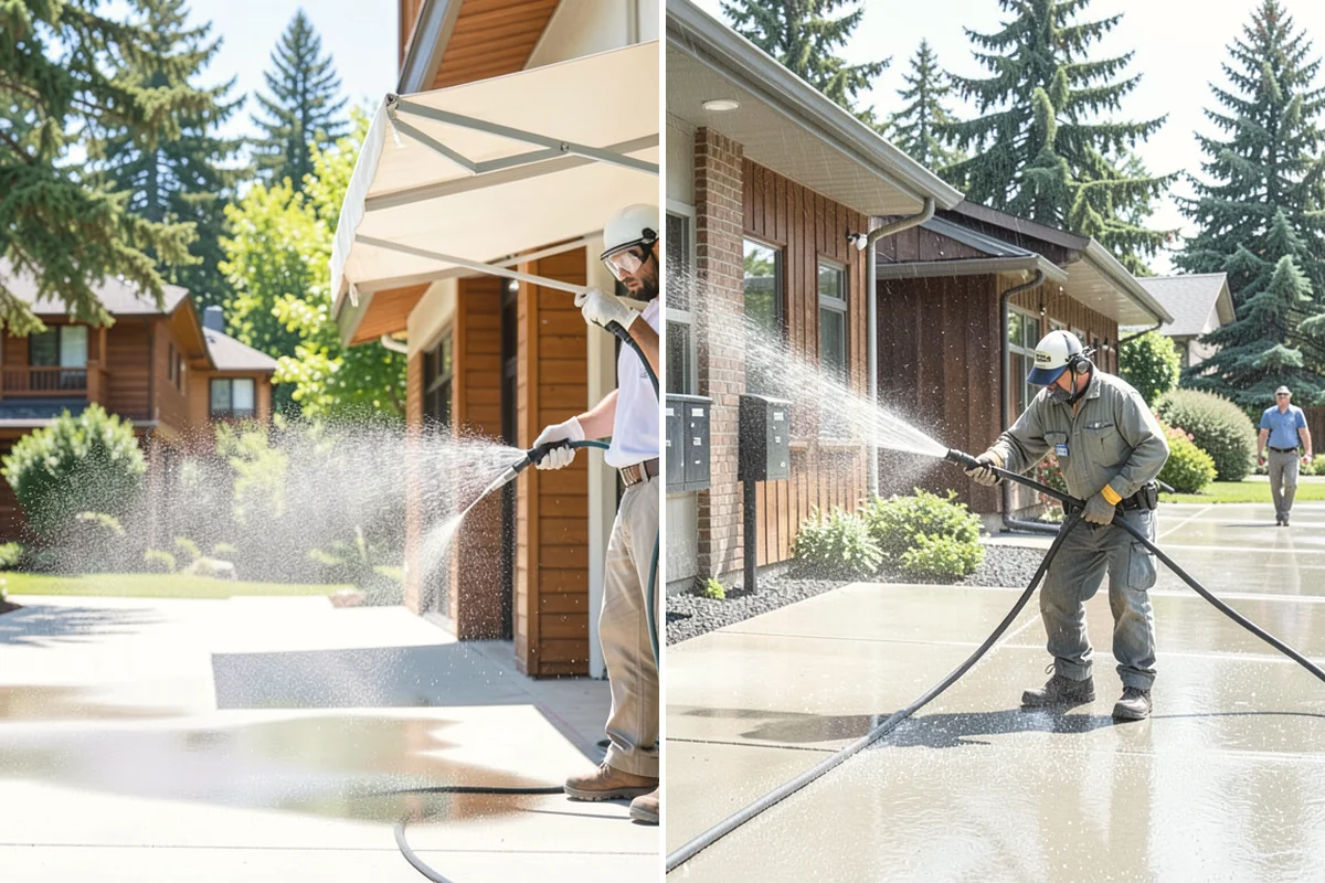 Asphalt Driveway Cleaning in Covington, King County, WA - Inspect the asphalt for cracks and loose areas